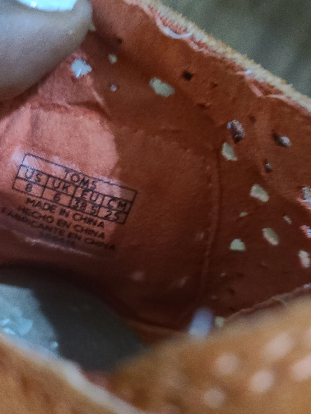 Woman’s TOMS wedge booties Sz 8
